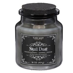 Skull Dust Black Jar Candle. Halloween Edition